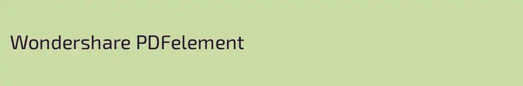 Wondershare PDFelement
